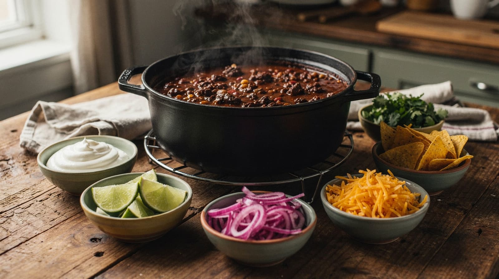 One Pot of Chili, Five Different Dinners