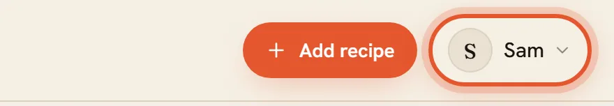 The account button at the top right on a computer, and the More button in the bottom bar on a phone, ringed.
